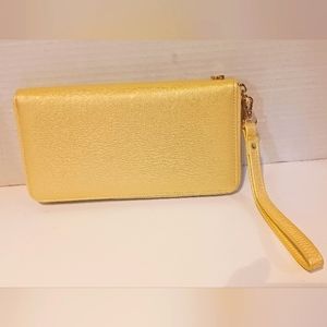 NWOT‎ WALLET CLUTCH YELLOW CHELMON